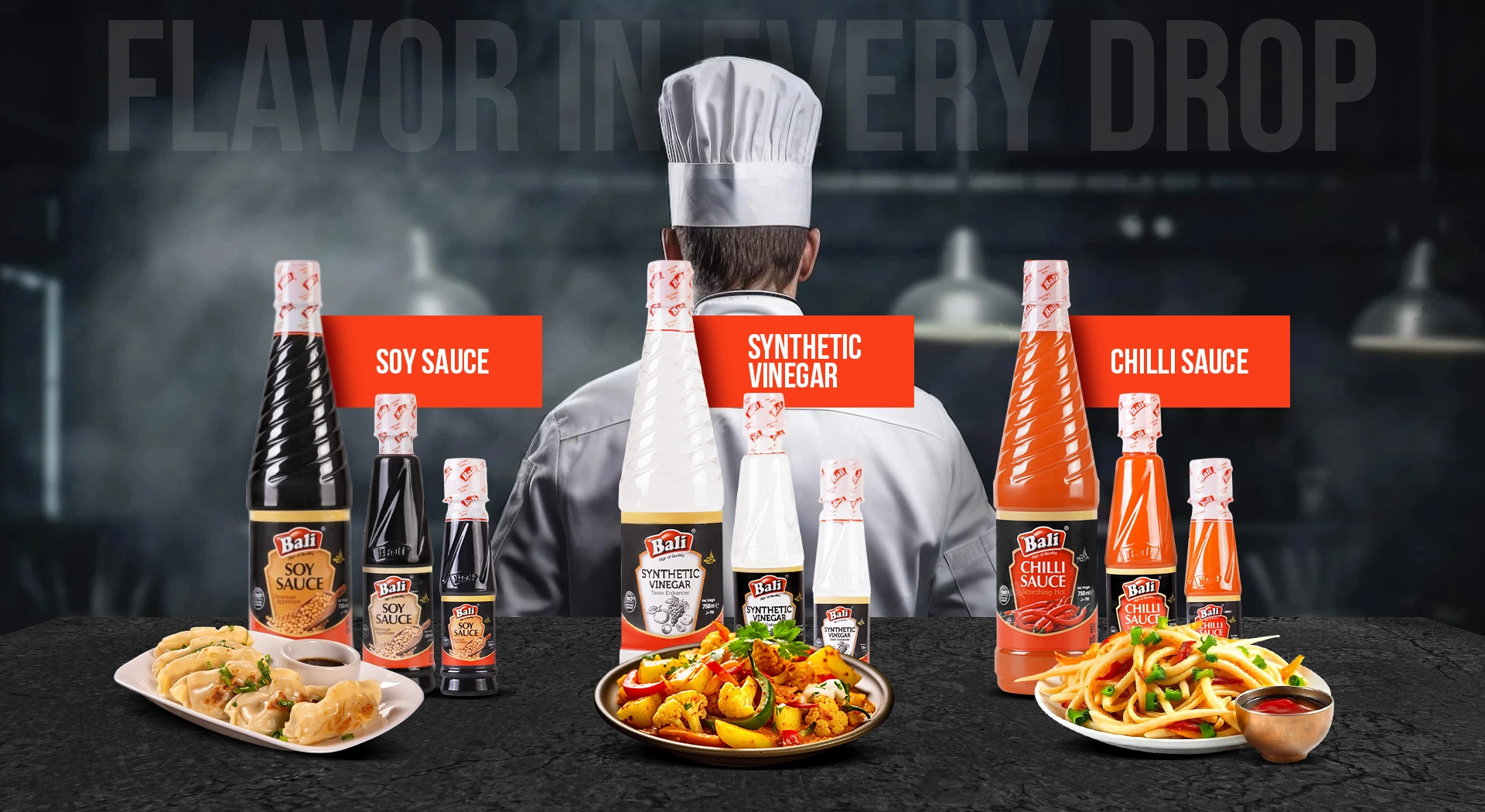 Sauces Vinegar Packs